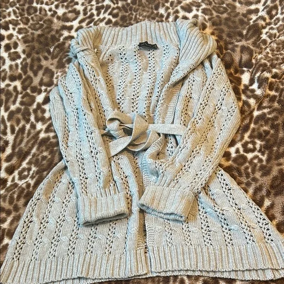 The Limited Light Gray Knit Cardigan - Picture 1 of 7